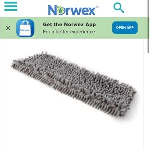 Norwex chenille mop pad large-new